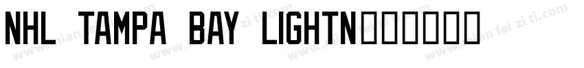 NHL Tampa Bay Lightn字体转换